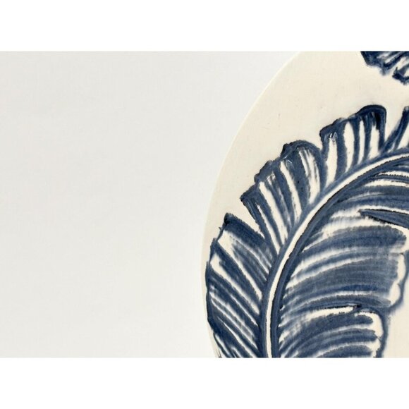 RARE Royal Haeger Blue & White Marquise Shaped Vintage Midcentury Modern Vase - Picture 6 of 10